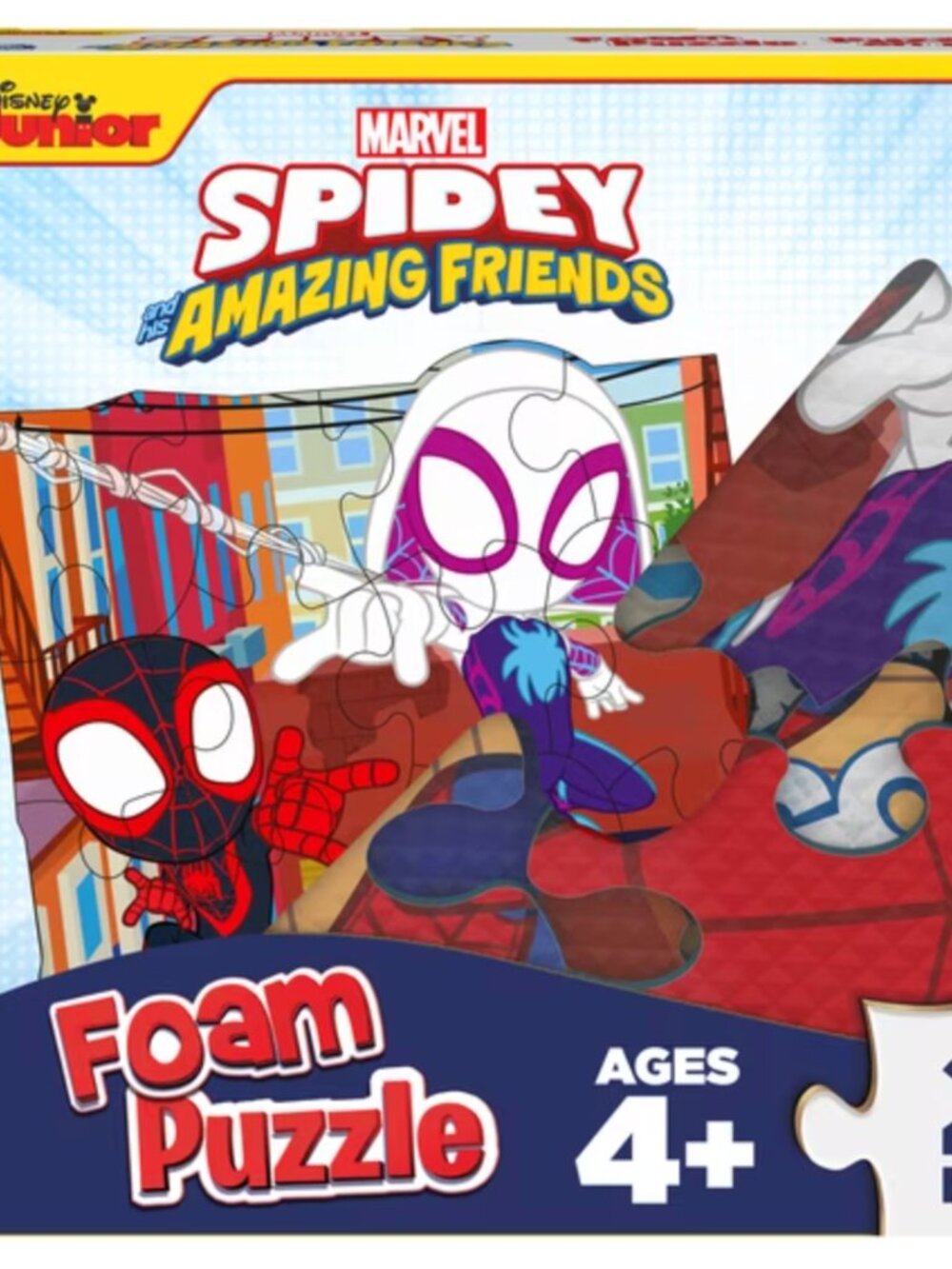 Spidey and His Amazing Friends 25-Piece Foam Floor Puzzle – Ages 4+